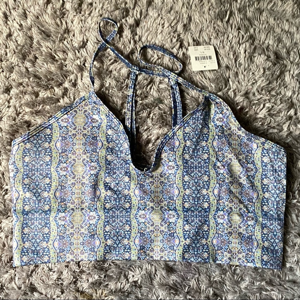 Anthropologie Floral Print Bralette NWT